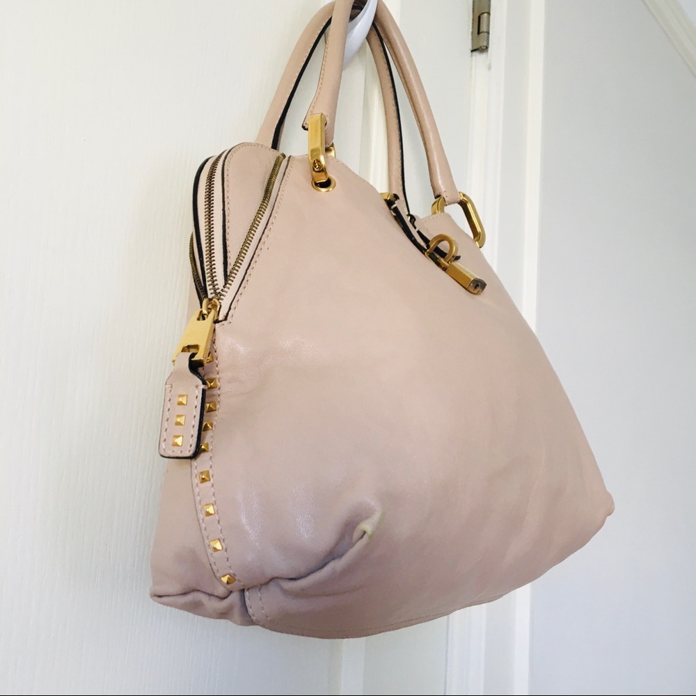 Marc Jacobs Made in Italy Nude Leather Paradise Rio Satchel Bag - Picture 3 of 14